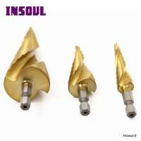 Insoul Hot sale Hss Wood Metal Drilling Step Drill Bit