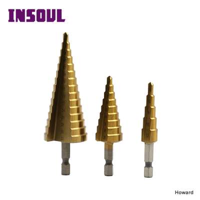 Insoul HSS 4241TG RAW MATERIAL cheapest 4-32mm step drill bit for metal and wood