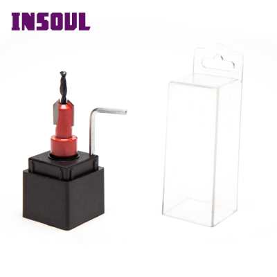 INSOUL TCT Countersink Bits Original Steel Color Surface Finishing Plastic Plywood Drill Bit