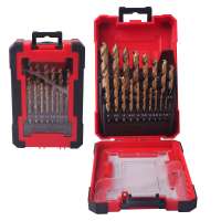 High Quality Titanium Cobalt  M35 HSS twist 19pcs metal drill bit set