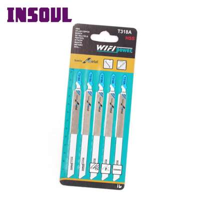 INSOUL T318A 132MM 5Pcs T Shank Jigsaw Blade Set For Nonferrous Metals