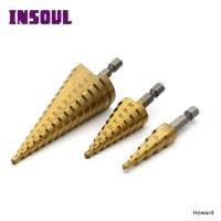 Insoul HSS 5% cobalt 4-32mm step drill bit for metal and wood